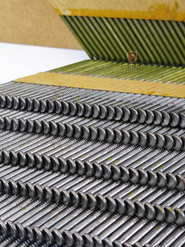 Реечные гвозди ершенные 90х3,1мм, 2000 шт. (коробка), VIKING