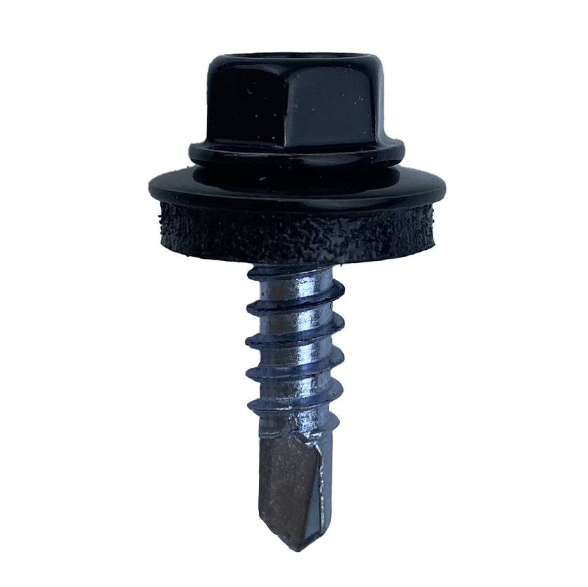 Саморез по металлу Daxmer 4,8х19 RAL 9005 (250 шт) сверло №2