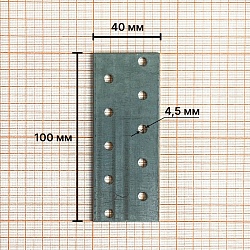 Пластина соединительная 40х100х2, Zn, PS, Daxmer